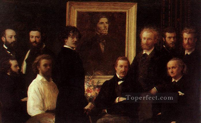 Homage to Delacroix 1864 Henri Fantin Latour Oil Paintings